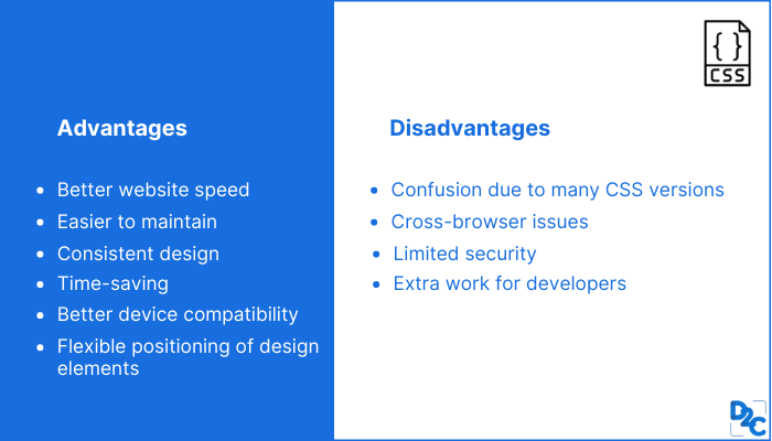 10 advantages of CSS in web development