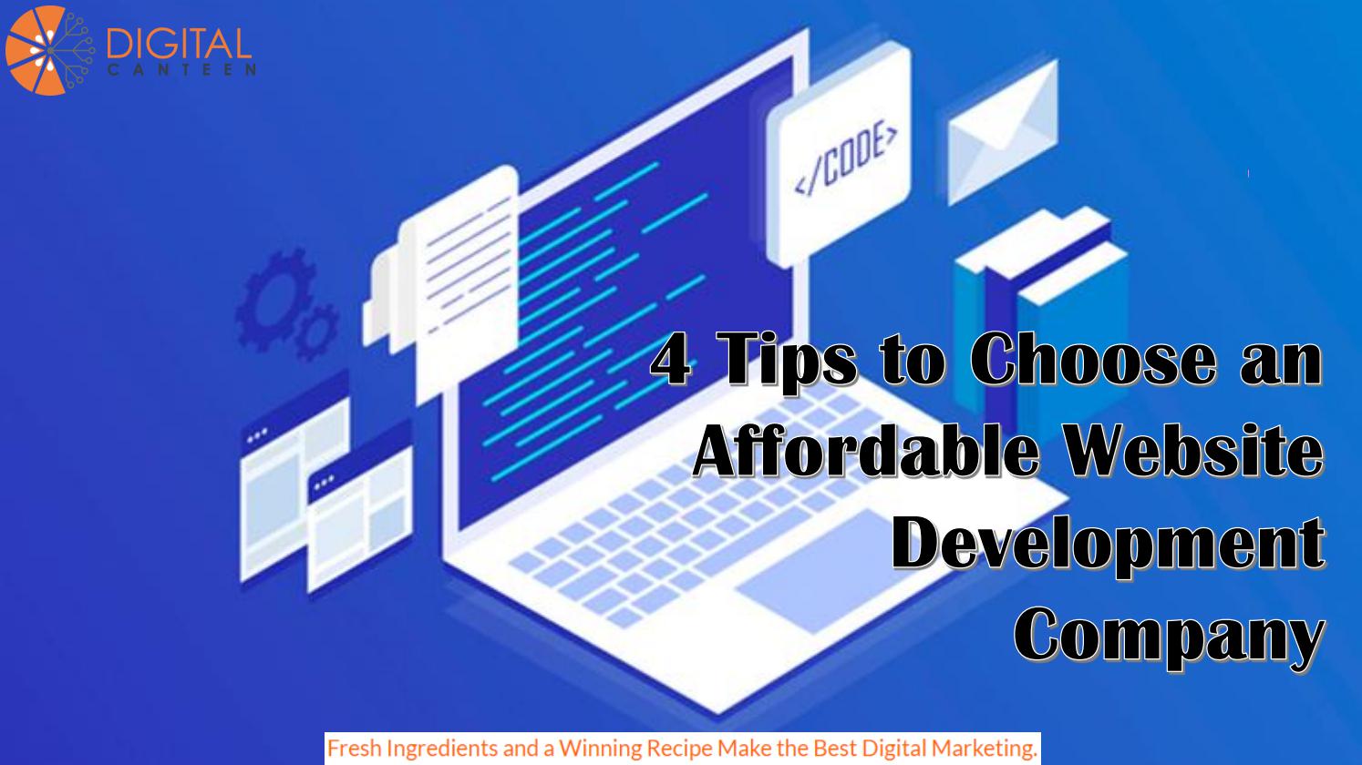 How to choose affordable web development